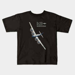 B29 Superfortress WW2 bomber plane Kids T-Shirt